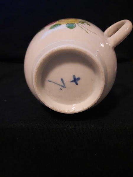 Champions Bristol Porcelain Floral Cup c 1770