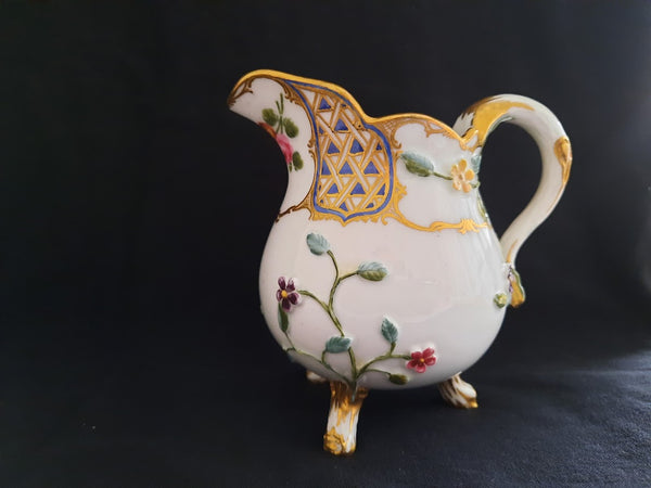 Sevres Porcelain Floral Moulded Milk Jug 1759-1760