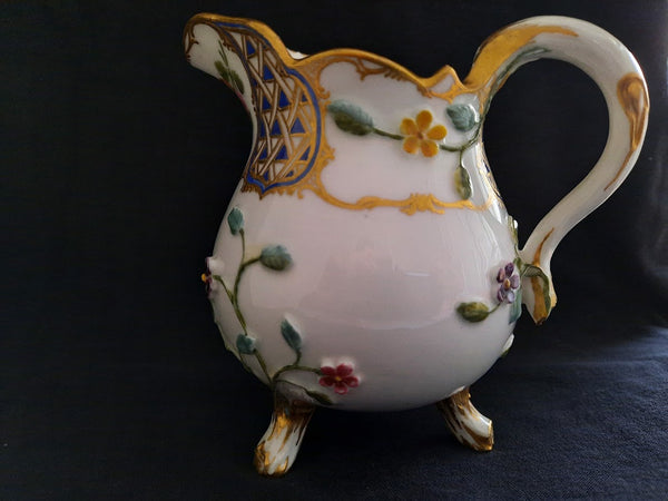 Sevres Porcelain Floral Moulded Milk Jug 1759-1760