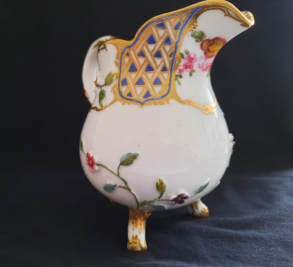 Sevres Porcelain Floral Moulded Milk Jug 1759-1760