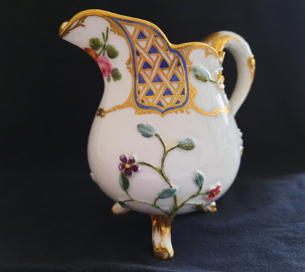 Sevres Porcelain Floral Moulded Milk Jug 1759-1760