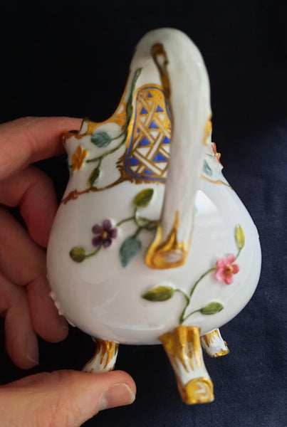 Sevres Porcelain Floral Moulded Milk Jug 1759-1760