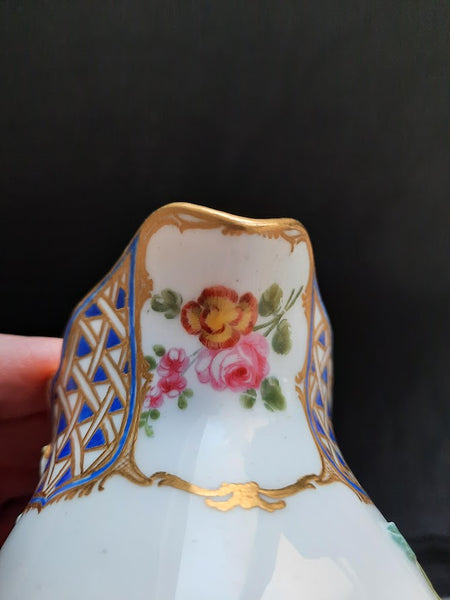 Sevres Porcelain Floral Moulded Milk Jug 1759-1760