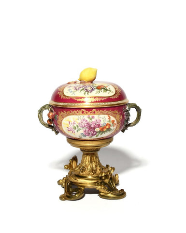 Meissen Porcelain Mounted Floral Ecuelle, 18thC