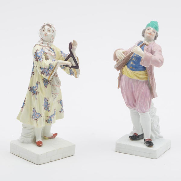 A Rare Pair of Meissen Greek Musicians, 1745-1750, Johann Friedrich Eberlien