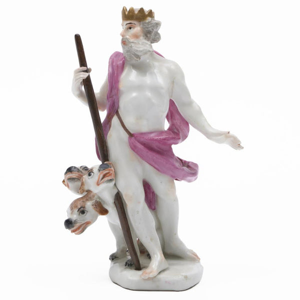 Meissen Mythical Figure of Pluto with Cerberus, Circa 1755