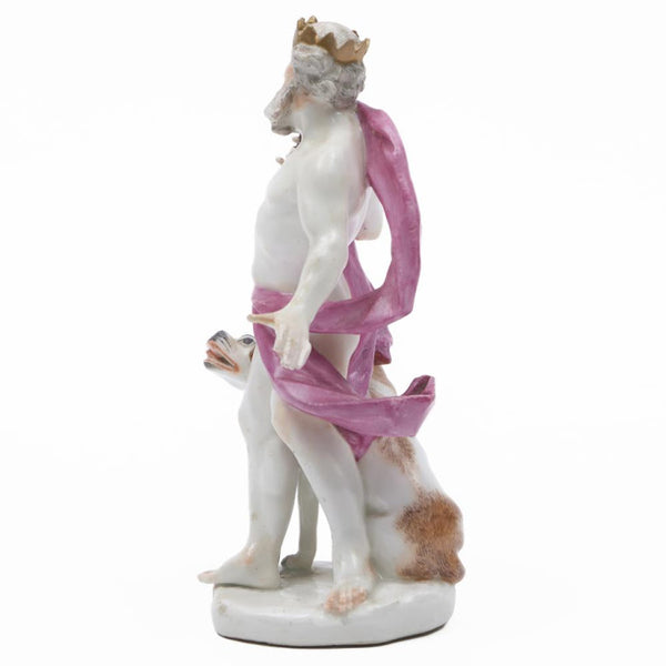 Meissen Mythical Figure of Pluto with Cerberus, Circa 1755