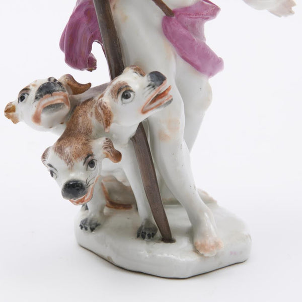 Meissen Mythical Figure of Pluto with Cerberus, Circa 1755
