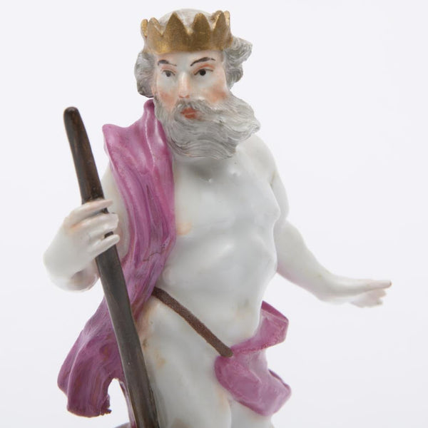 Meissen Mythical Figure of Pluto with Cerberus, Circa 1755