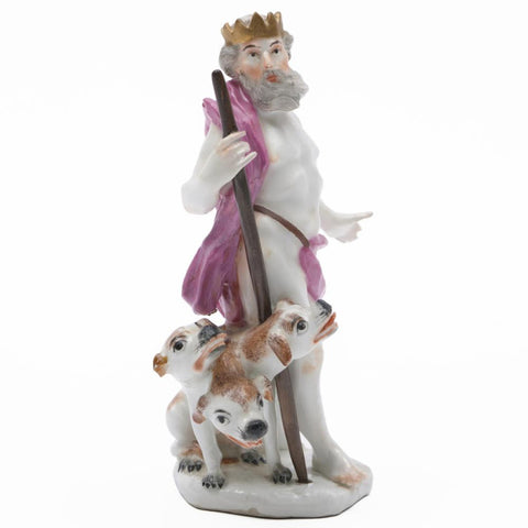 Meissen Mythical Figure of Pluto with Cerberus, Circa 1755