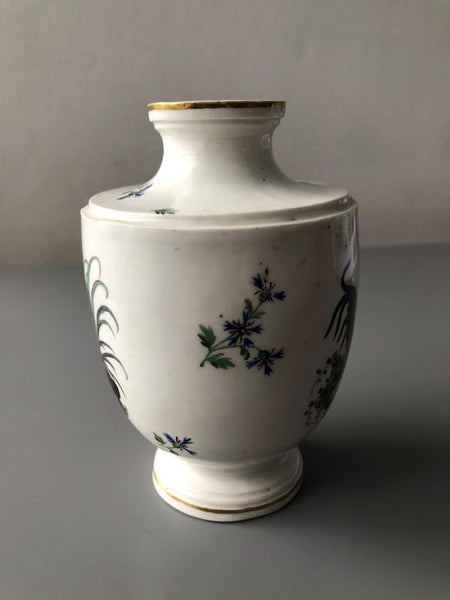 Frankenthal Porcelain Ornithological Vase 1762-97 Carl Theodor