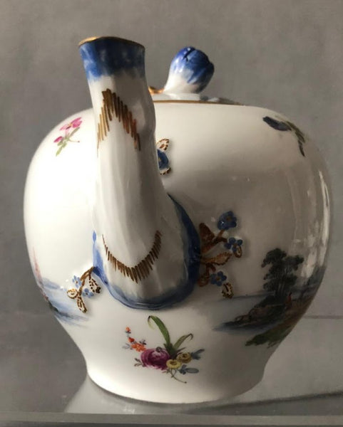 Meissen Porzellan Kauffahrtei Szene Teekanne 1740 