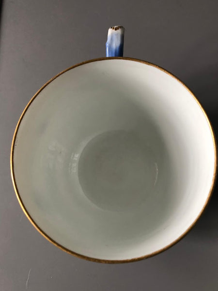 Meissen Porzellan Kauffahrtei Szene Kaffeetasse und Untertasse (Dot Period 1756-1773) #2 