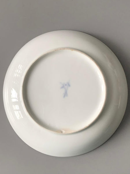 Meissen Porzellan Kauffahrtei Szene Kaffeetasse und Untertasse (Dot Period 1756-1773)#4 