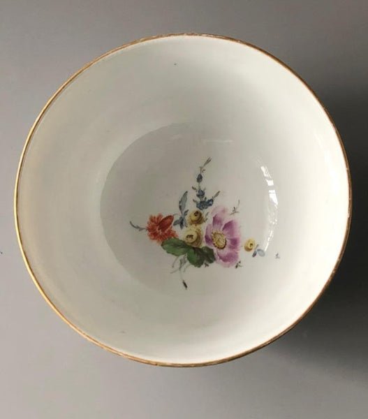 Meissen Porcelain Kauffahrtei Scene Slop Bowl ( Dot Period 1756-1773)