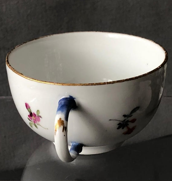 Tasse à thé et soucoupe en porcelaine de Meissen Kauffahrtei (période Dot 1756-1773) #1 