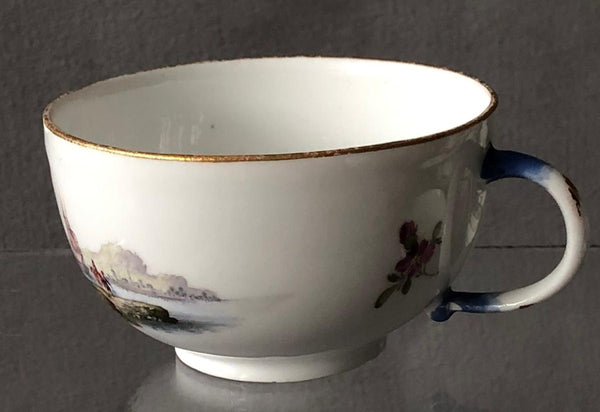 Tasse à thé et soucoupe en porcelaine de Meissen Kauffahrtei (période Dot 1756-1773) #1 