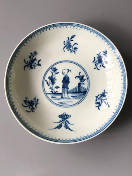 Worcester Porcelain Waiting Chinaman Tea Bowl and Saucer. 1760.