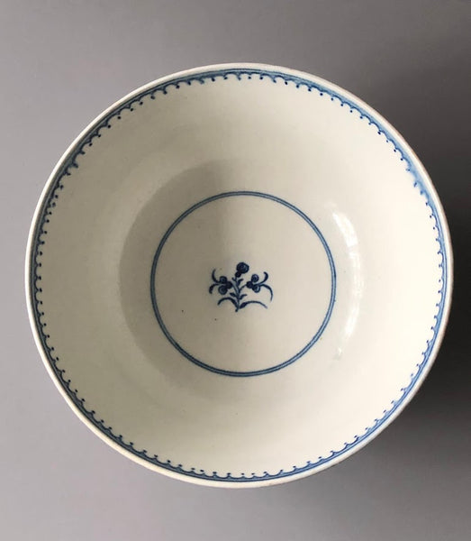 Bol à slop chinois en attente de porcelaine de Worcester 1760.