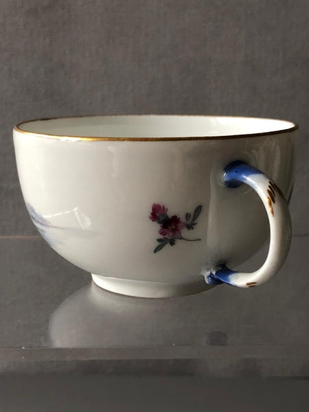 Tasse à thé et soucoupe en porcelaine de Meissen Kauffahrtei (période Dot 1756-1773) #7 