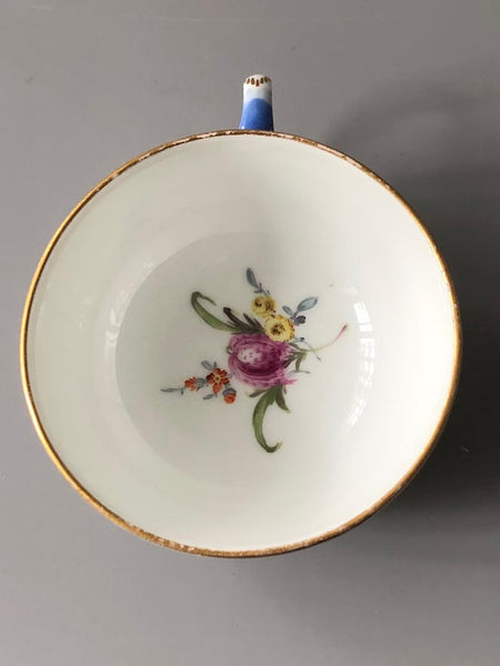 Tasse à thé et soucoupe en porcelaine de Meissen Kauffahrtei (période Dot 1756-1773) #7 