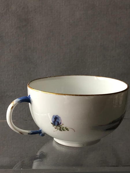 Tasse à thé et soucoupe en porcelaine de Meissen Kauffahrtei (période Dot 1756-1773) #7 