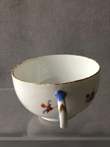 Tasse à thé et soucoupe en porcelaine de Meissen Kauffahrtei Scene (période Dot 1756-1773) #6 