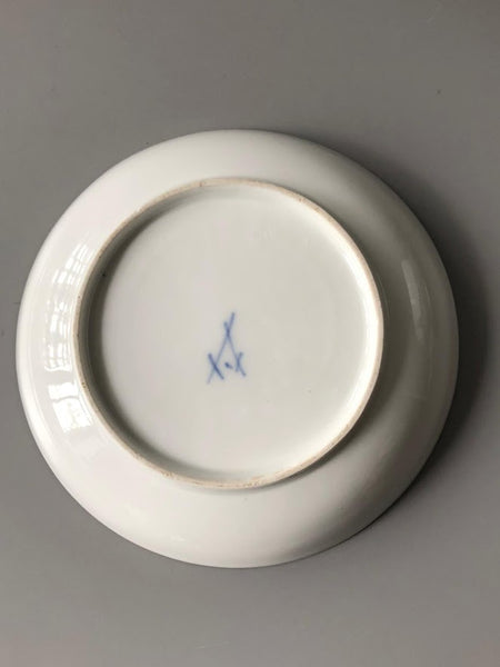 Meissen Porzellan Kauffahrtei Szene Teetasse &amp; Untertasse (Dot Period 1756-1773) #6 