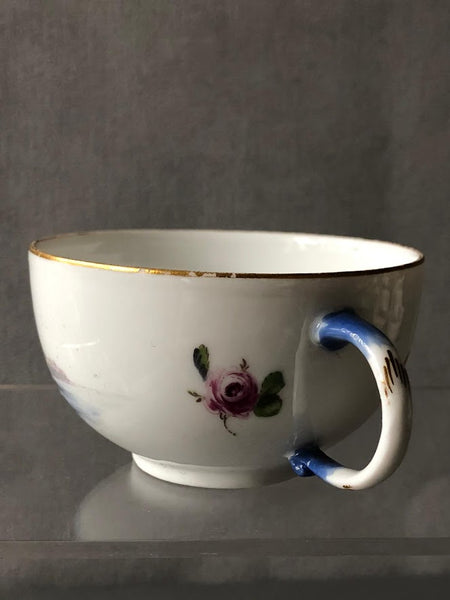 Meissen Porzellan Kauffahrtei Szene Teetasse &amp; Untertasse (Dot Period 1756-1773) #9