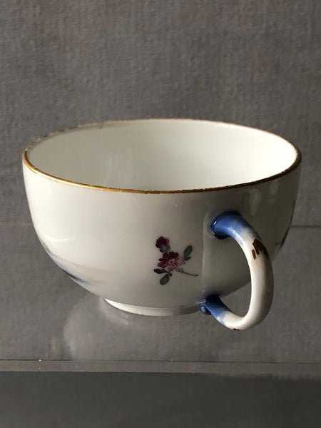 Meissen Porzellan Kauffahrtei Szene Teetasse &amp; Untertasse (Dot Period 1756-1773) #9