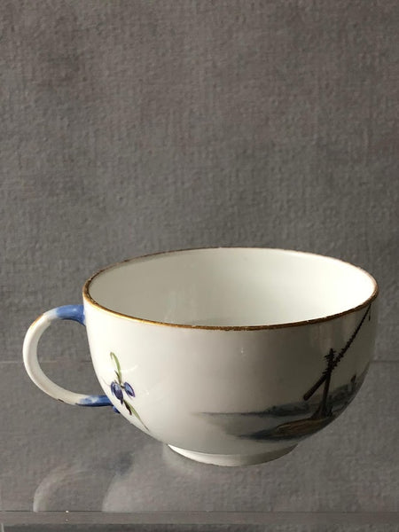 Meissen Porzellan Kauffahrtei Szene Teetasse &amp; Untertasse (Dot Period 1756-1773) #9