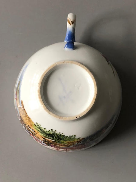Meissen Porcelain Kauffahrtei Scene Tea Cup & Saucer (Dot Period 1756-1773) #10
