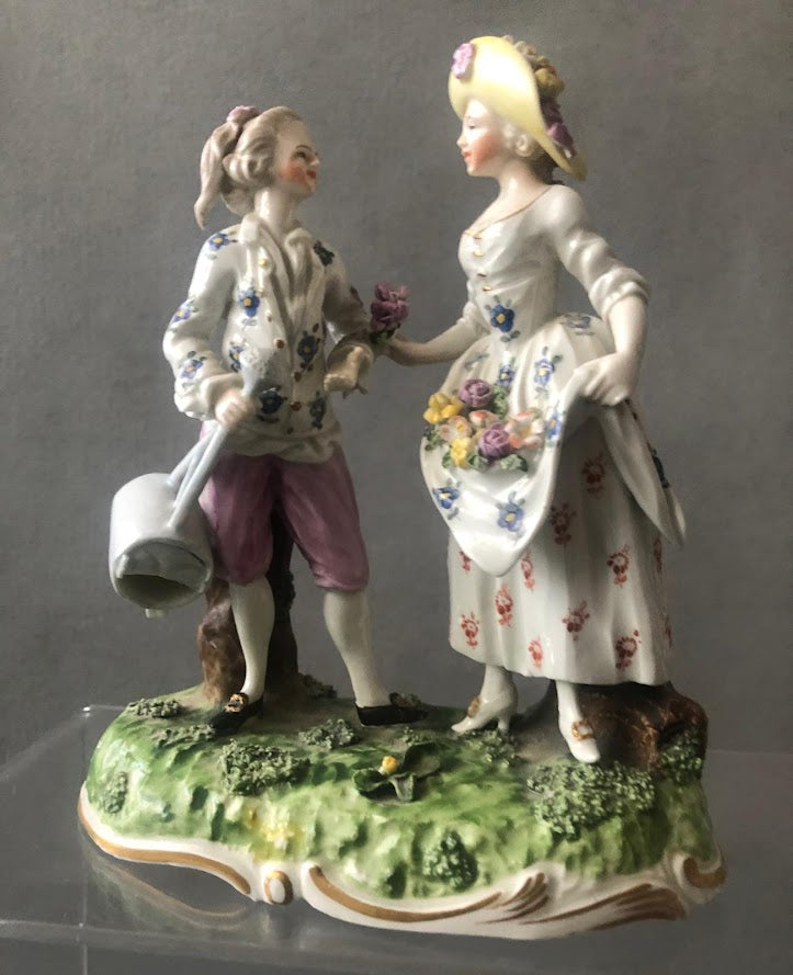 Antique Porcelain Figurines Gardners Made After Meissen -  Canada