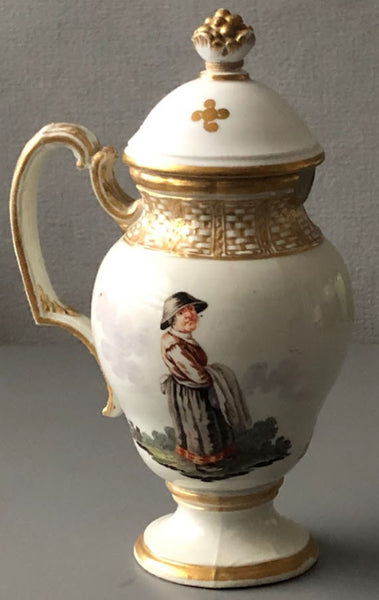 Nymphenburg Porcelain Mustard Pot  1760-70