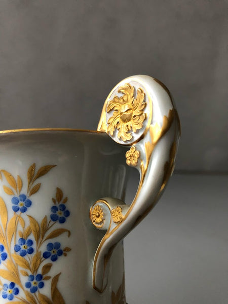 Tasse Et Soucoupe Portrait En Porcelaine De Meissen 19ème