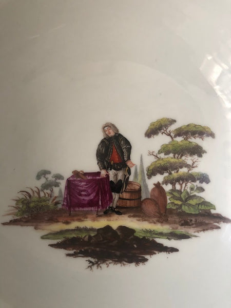 Meissen Miners Footed Bowl 19th C