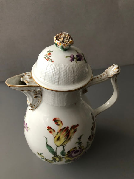 Meissen Porcelain Floral Coffee Pot 1740-1750