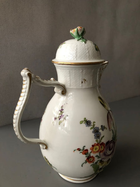 Meissen Porcelain Floral Coffee Pot 1740-1750