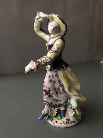 Bow Porcelain Figure of Columbine 1755-1765