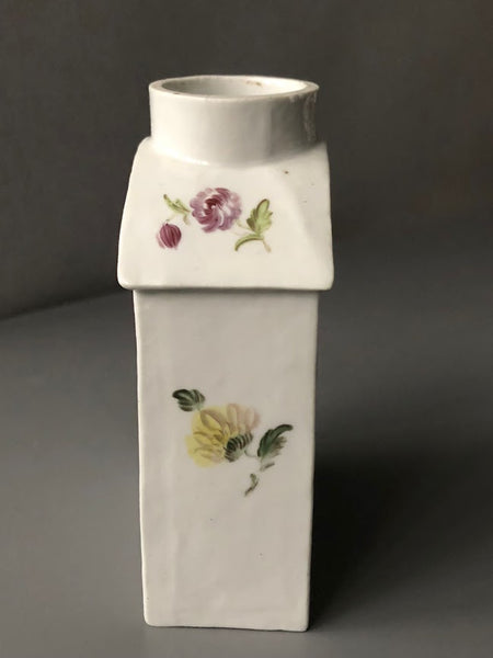 Ansbach Porcelain Floral Tea Caddy 1765-1770