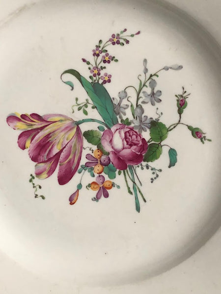 Hochst Porcelain Floral Plate circa 1770