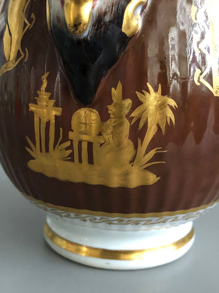 KPM Berlin Chocolate Pot  with Chinoiserie Scenes 18th C