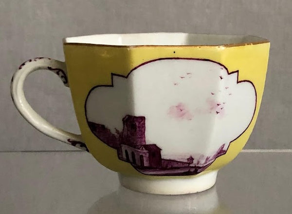 Meissen Porcelain Town Scene Tea Cup, 1735