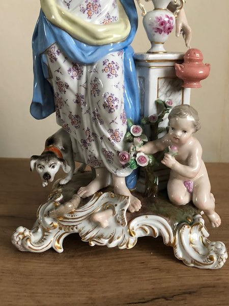 Meissen Emblematic of Senses Figurine "Smell" 19th C