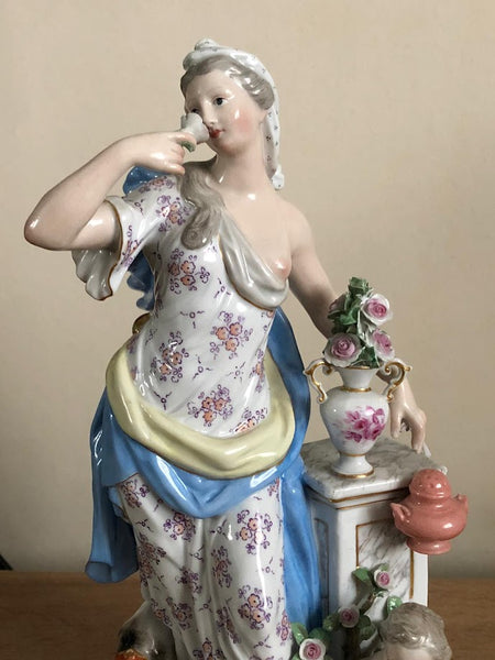 Meissen Emblematic of Senses Figurine "Smell" 19th C