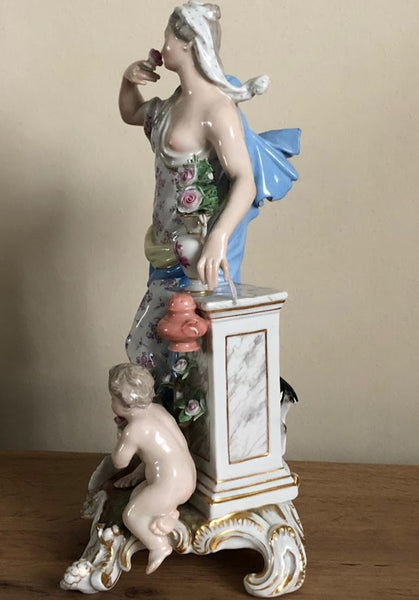 Meissen Emblematic of Senses Figurine "Smell" 19th C