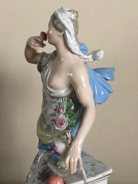 Meissen Emblematic of Senses Figurine "Smell" 19th C