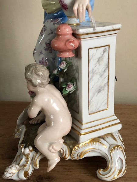 Meissen Emblematic of Senses Figurine "Smell" 19th C