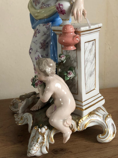 Meissen Emblematic of Senses Figurine "Smell" 19th C