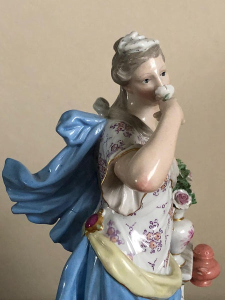 Meissen Emblematic of Senses Figurine "Smell" 19th C